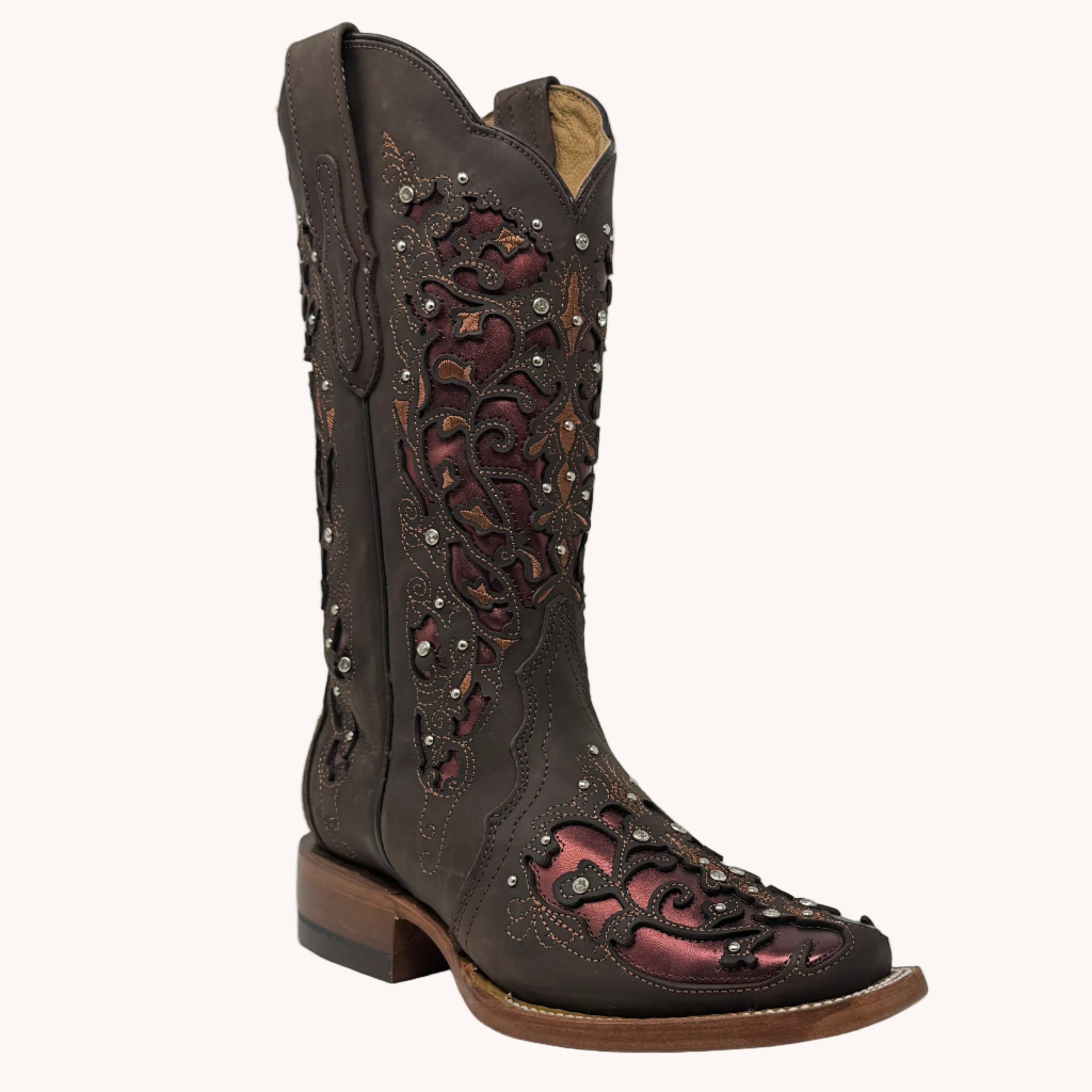 Clarissa- Crazy Choco Burgandy